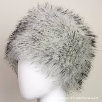 Mulheres inverno quente faux fur cossaco russa estilo boné gorro boina chapéu (hw802)